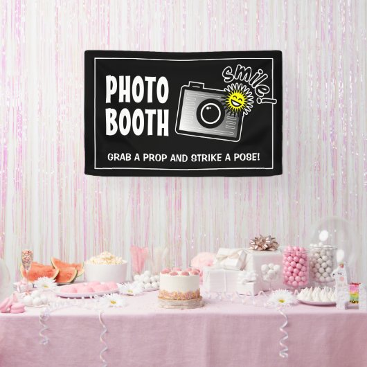 Custom photo booth banner sign for wedding party (Feest)