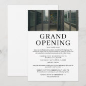 Custom Photo Business Grand Opening Invitation  Kaart (Voorkant / Achterkant)