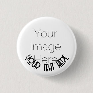 Custom Photo Button Pin – Personalized text Badge