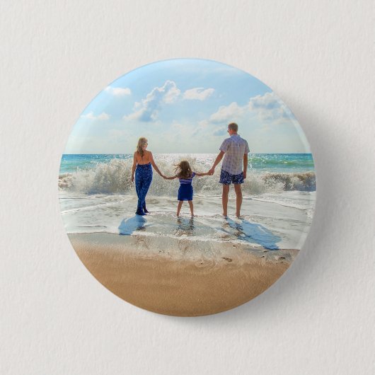 Custom Photo Button Uw Foto's Design Gift (Voorkant)