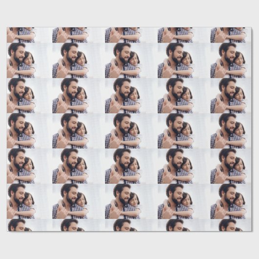 Custom Photo Cadeaupapier (Vlak)