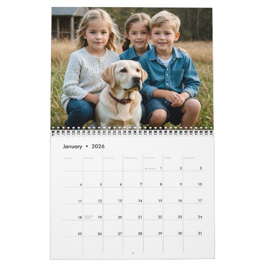 Custom Photo Calendar – Full-Page Monthly Photos,  Kalender (Jan 2026)