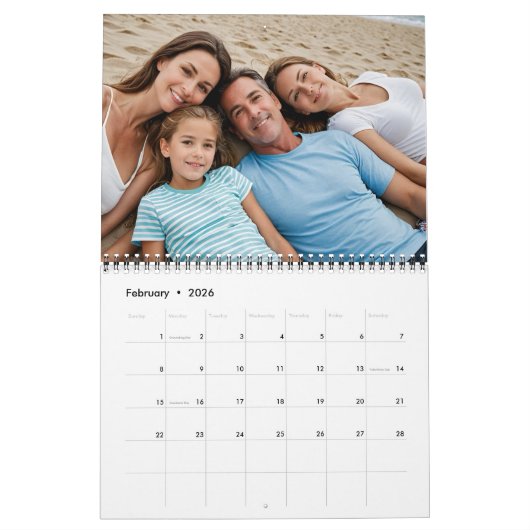Custom Photo Calendar – Full-Page Monthly Photos,  Kalender (Feb 2026)