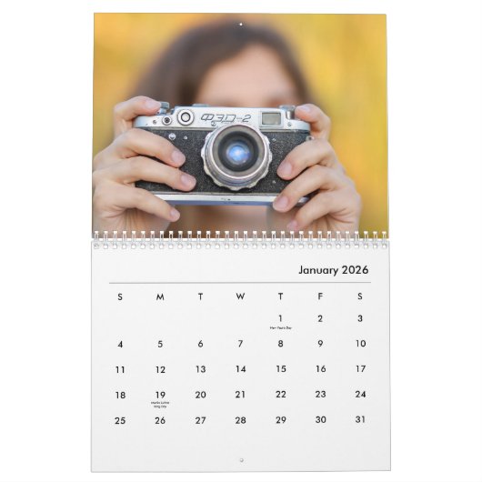 Custom Photo Calendar - New Years Gift Personalize Kalender (Jan 2026)