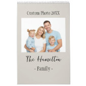 Custom Photo Calendar, Rustic Wall Design Kalender (Hoes)