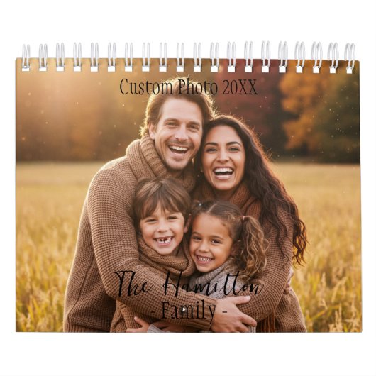 Custom Photo Calendar, Rustic Wall Design Kalender (Hoes)