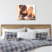 Custom Photo Canvas | Hand Lettered Love Script (Insitu (Slaapkamer))