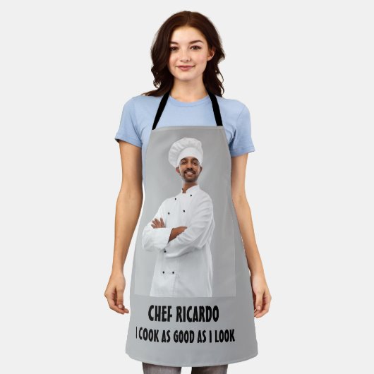 Custom Photo Chef Schort (Gedragen)