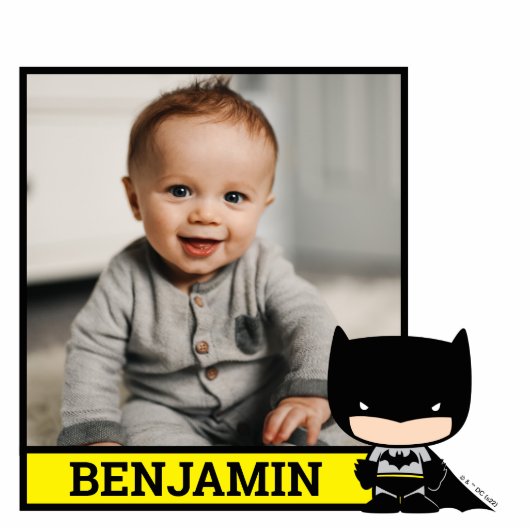 Custom Photo Chibi Batman Staand Fotobeeldje (Voorkant)