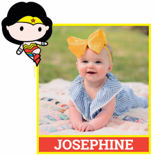 Custom Photo Chibi Wonder Woman Staand Fotobeeldje