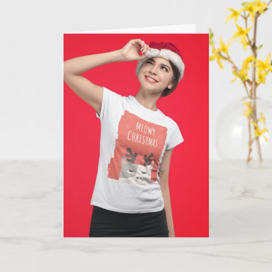 CUSTOM PHOTO CHRISTMAS CARDS KAART (Gele Bloem)