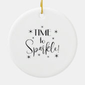 Custom Photo Christmas  Keramisch Ornament (Achterkant)