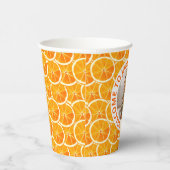 Custom Photo & Citrus Birthday Papieren Bekers (Rechts)