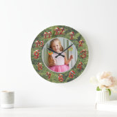 Custom Photo Clock | Gift for Christmas Grote Klok (Huis)