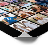 Custom Photo Collage 100 Pictures 100th Birthday Poster (Hoek)