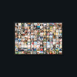 Custom Photo Collage 150 Pictures Grid Canvas Afdruk<br><div class="desc">Turn your favorite photos into a stunning piece of wall art. This custom photo collage poster is the perfect way to tell your story, capturing a lifetime of memories in one beautiful display. With 100% personalization, you can easily upload your own photos and customize the text, fonts, and colors to...</div>
