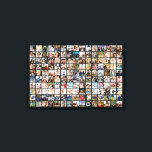 Custom Photo Collage 150 Pictures Grid Canvas Afdruk<br><div class="desc">Turn your favorite photos into a stunning piece of wall art. This custom photo collage poster is the perfect way to tell your story, capturing a lifetime of memories in one beautiful display. With 100% personalization, you can easily upload your own photos and customize the text, fonts, and colors to...</div>