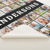 Custom Photo Collage 36 Personalized Modern Family Sherpa Deken (3/4)