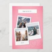 Custom Photo Collage Card + Inspirational Message Feestdagenkaart (Voorkant / Achterkant)