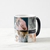 Custom Photo Collage Dad Happy First Vaderdag Magische Mok (Voorkant rechts)