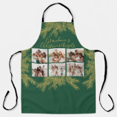 Custom Photo Collage Elegant Grandma's Christmas Schort (Voorkant)