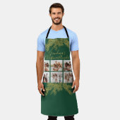 Custom Photo Collage Elegant Grandma's Christmas Schort (Gedragen)