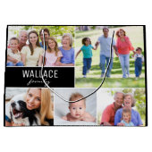 Custom Photo Collage Family Reunion Groot Cadeauzakje (Voorkant)