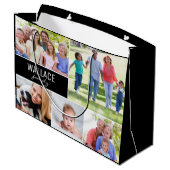 Custom Photo Collage Family Reunion Groot Cadeauzakje (Achterkant Gekanteld)