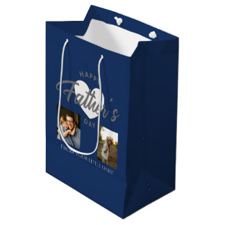Custom Photo Collage Father's Day Gift Medium Cadeauzakje