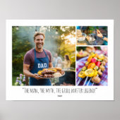 Custom Photo Collage Fun Family Quote Modern Poster (Voorkant)