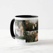 Custom Photo Collage Love Story Mok (Voorkant links)