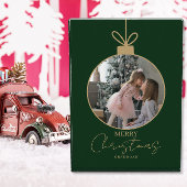 custom photo collage Merry Christmas bauble Fotoblokken