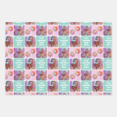 Custom Photo Collage Modern Retro 3 Set Inpakpapier Vel (Voorkant 2)