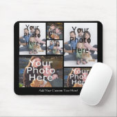 Custom Photo Collage Mousepad Voeg je 6 foto's toe Muismat (Met muis)