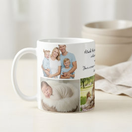 Custom Photo Collage Mug – Your Photo & Your Text Koffiemok