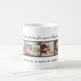 Custom Photo Collage Mug – Your Photo & Your Text  Koffiemok