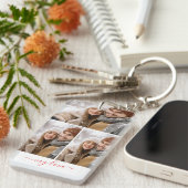 Custom Photo Collage My Love Keychain (Voorkant Rechts)