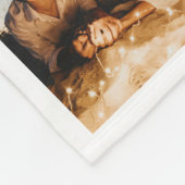 Custom Photo Collage Personalized Picture Family Fleece Deken (Hoek)