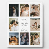 Custom Photo Collage Personalized Picture Family Fotoplaat (Voorkant)