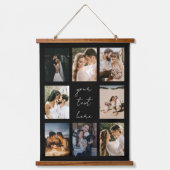 Custom Photo Collage Personalized Picture Family Hangend Wandkleed (Voorkant)