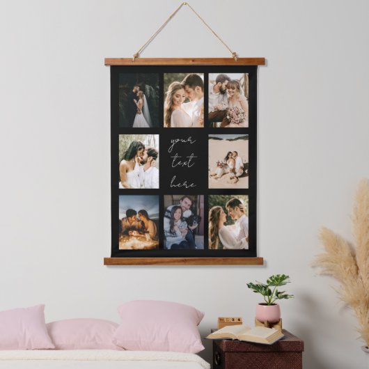 Custom Photo Collage Personalized Picture Family Hangend Wandkleed (Slaapkamer)