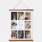 Custom Photo Collage Personalized Picture Family Hangend Wandkleed (Voorkant)