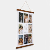 Custom Photo Collage Personalized Picture Family Hangend Wandkleed (Gebogen)