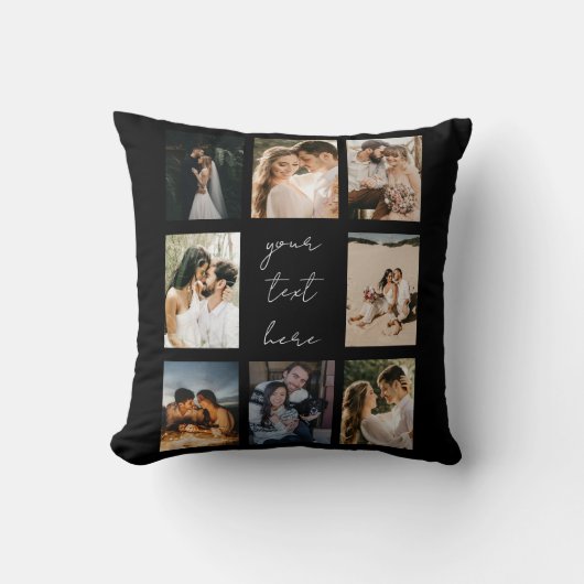 Custom Photo Collage Personalized Picture Family Kussen (Voorkant)