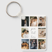 Custom Photo Collage Personalized Picture Family Sleutelhanger (Voorkant)