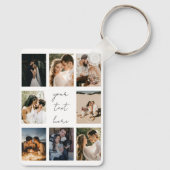 Custom Photo Collage Personalized Picture Family Sleutelhanger (Achterkant)