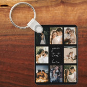 Custom Photo Collage Personalized Picture Family Sleutelhanger (Voorkant)