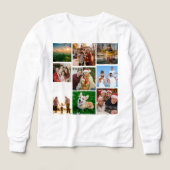 Custom Photo Collage Shirt, Custom 9 Photos   (Voorkant)
