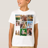 Custom Photo Collage Shirt, Custom 9 Photos   T-shirt (Voorkant)