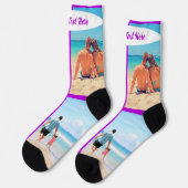 Custom Photo Collage Socks Personalized Text Sokken (Links)